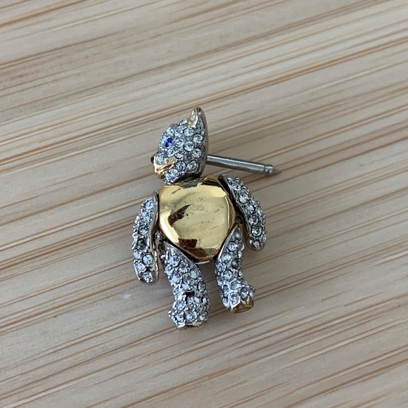 Vivienne Westwood Swarovski Covered Crystal Teddy Bear Pin or Earring - Picture 2 of 7